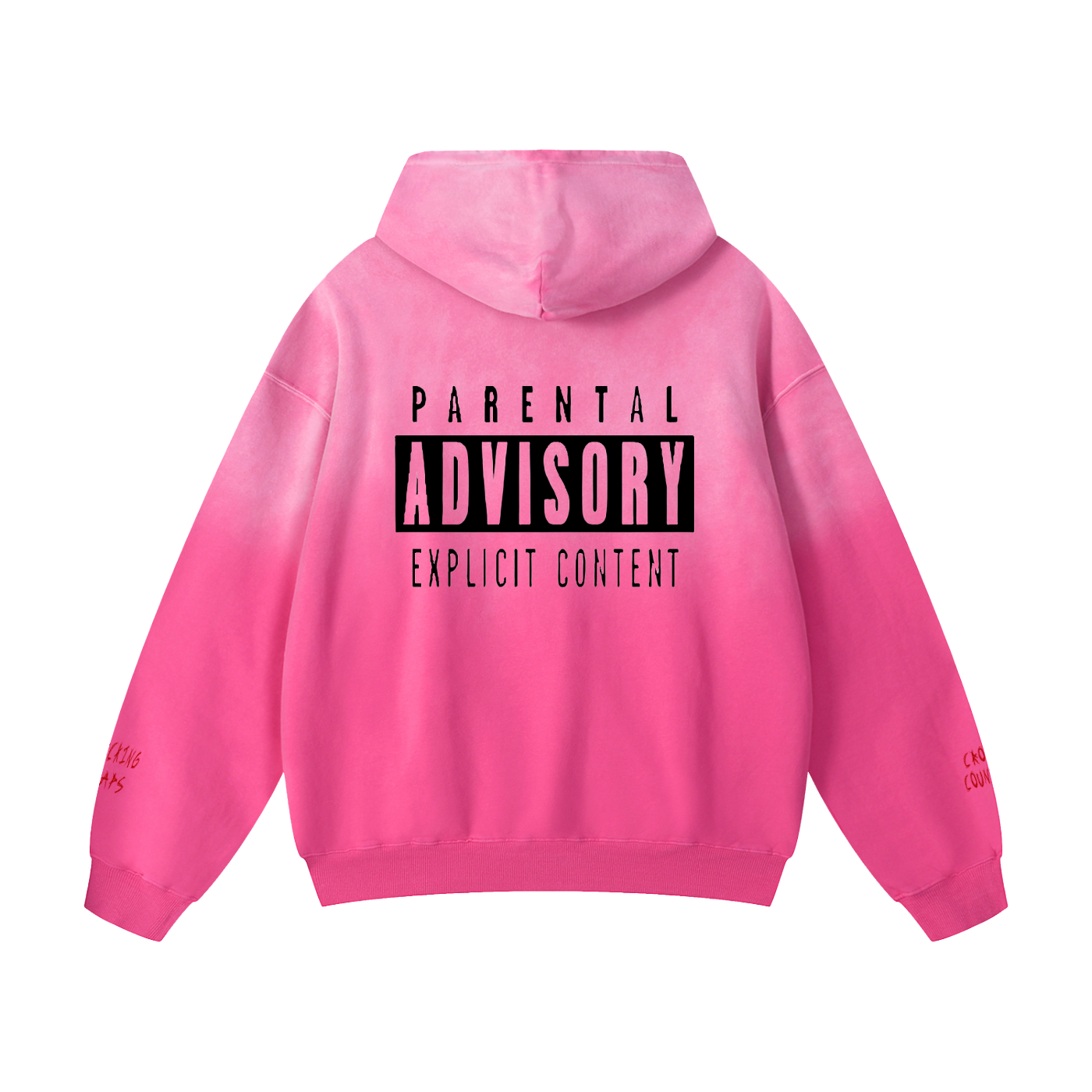 Askin4It Pink Sunfade Oversized Hoodie