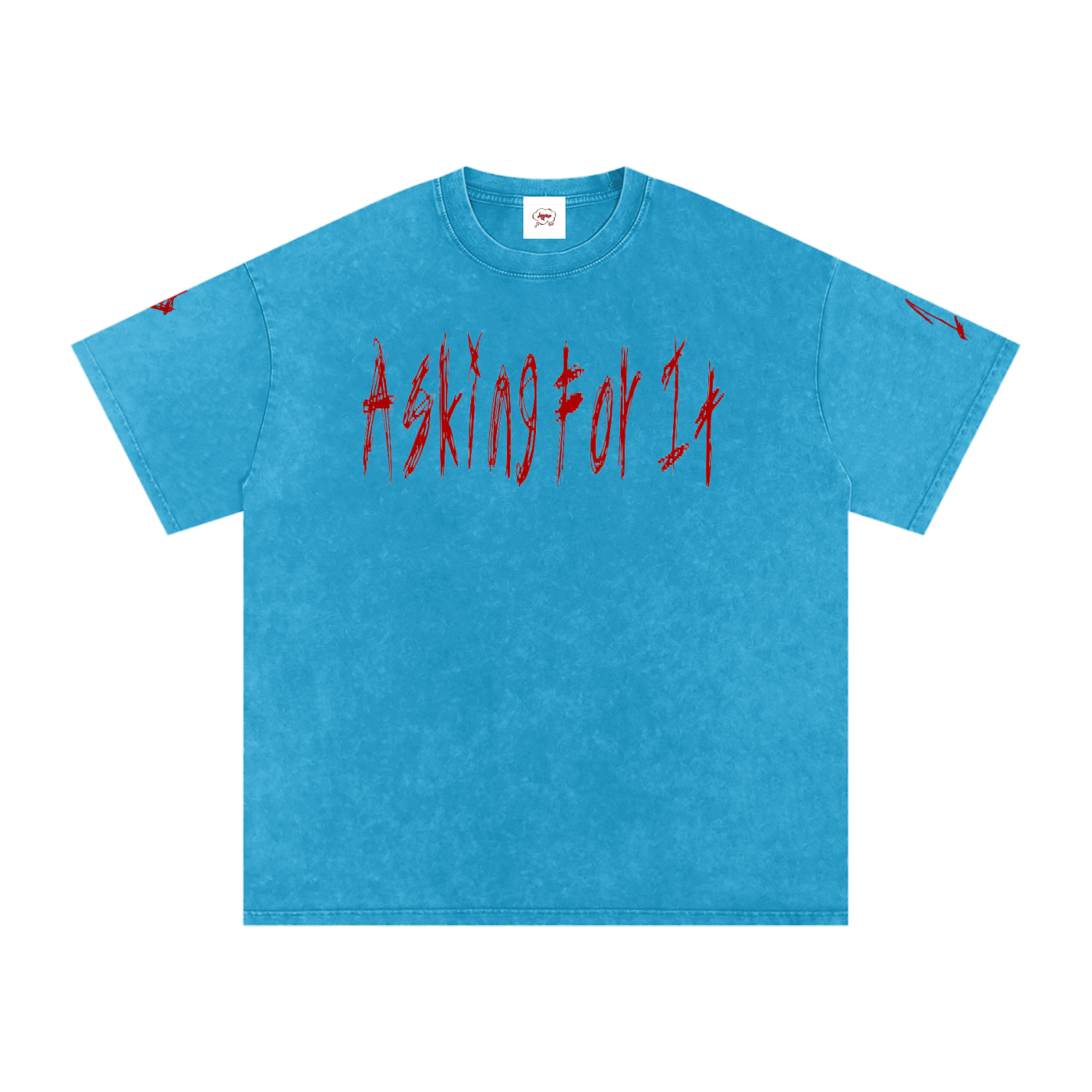 Snow Washed Oversized Cotton T-Shirt