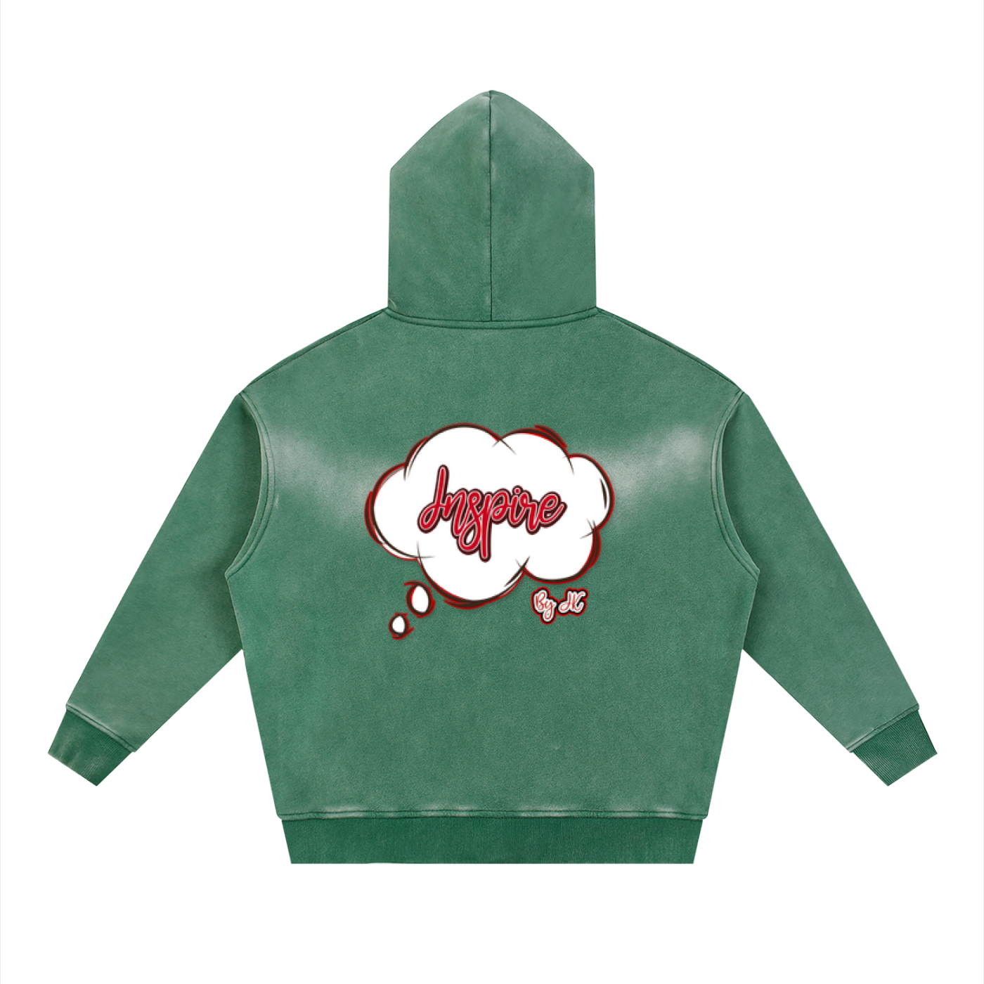 Sunfade Two-way Zipper Boxy Fleece Hoodie