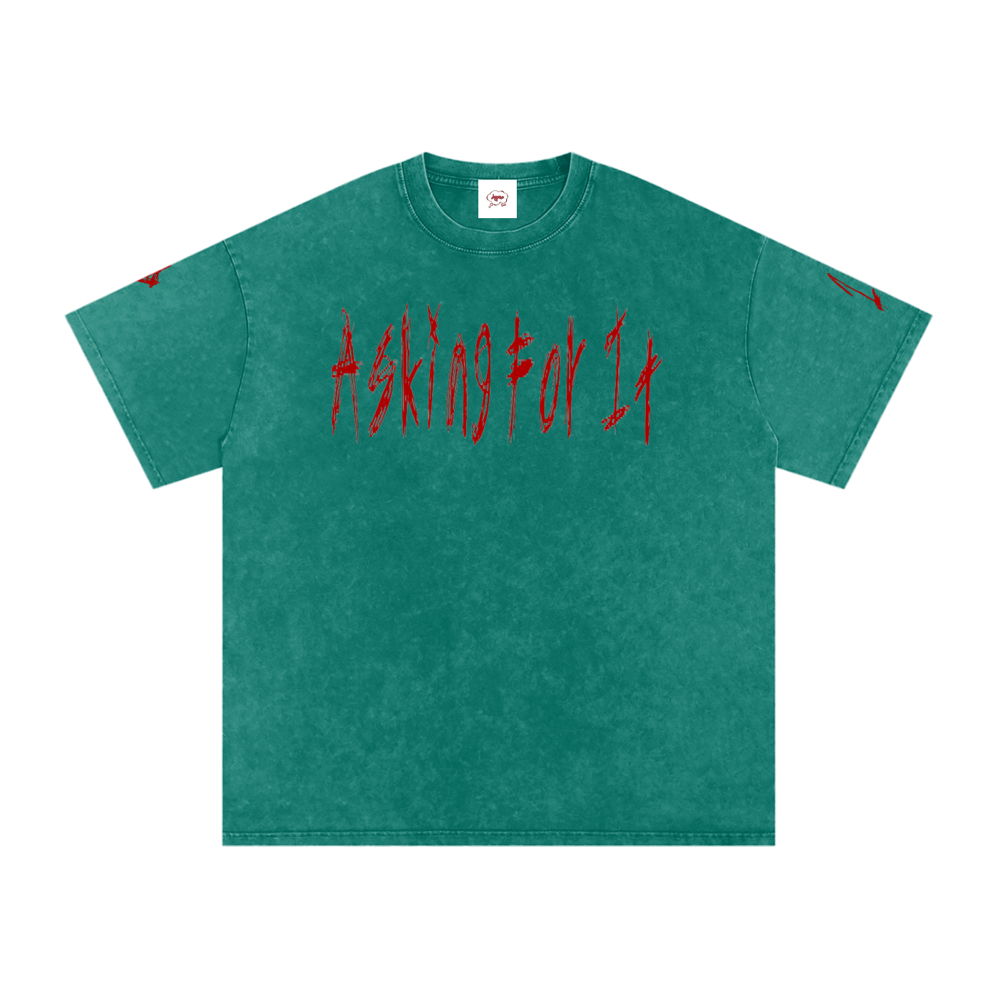 Snow Washed Oversized Cotton T-Shirt