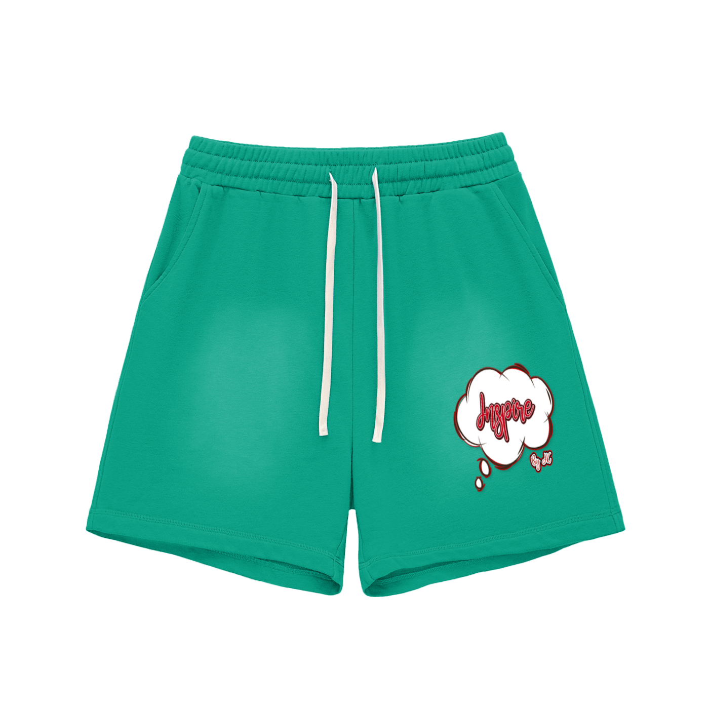 Sun Fade Raw Edge Cotton Shorts