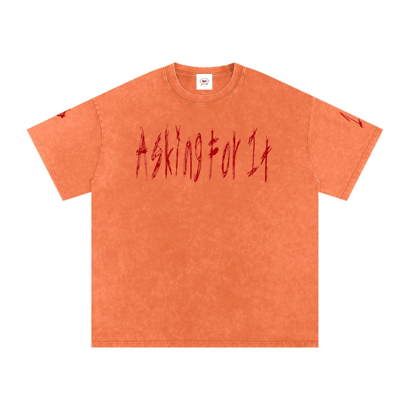 Snow Washed Oversized Cotton T-Shirt