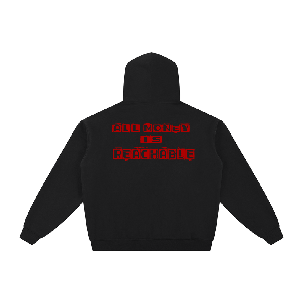 AMIR Essential Fleece Zip-Through Hoodie