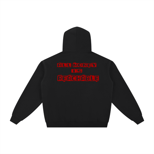 AMIR Essential Fleece Zip-Through Hoodie