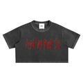 A4IT Snow Washed Crop Top