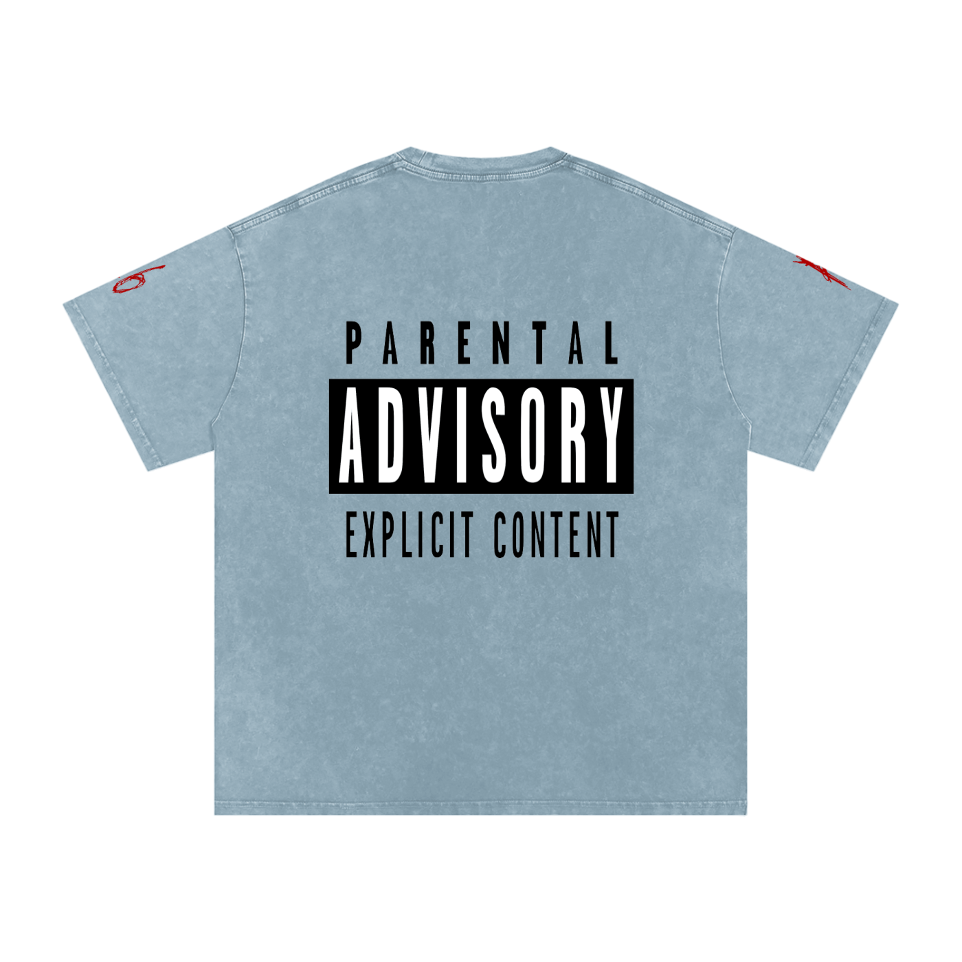 Asking4It Snow Washed Oversized Cotton T-Shirt