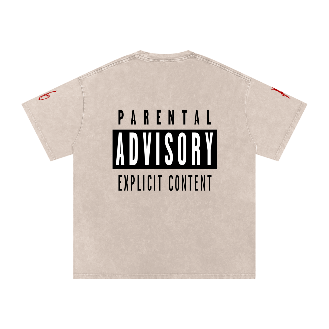 Asking4It Snow Washed Oversized Cotton T-Shirt