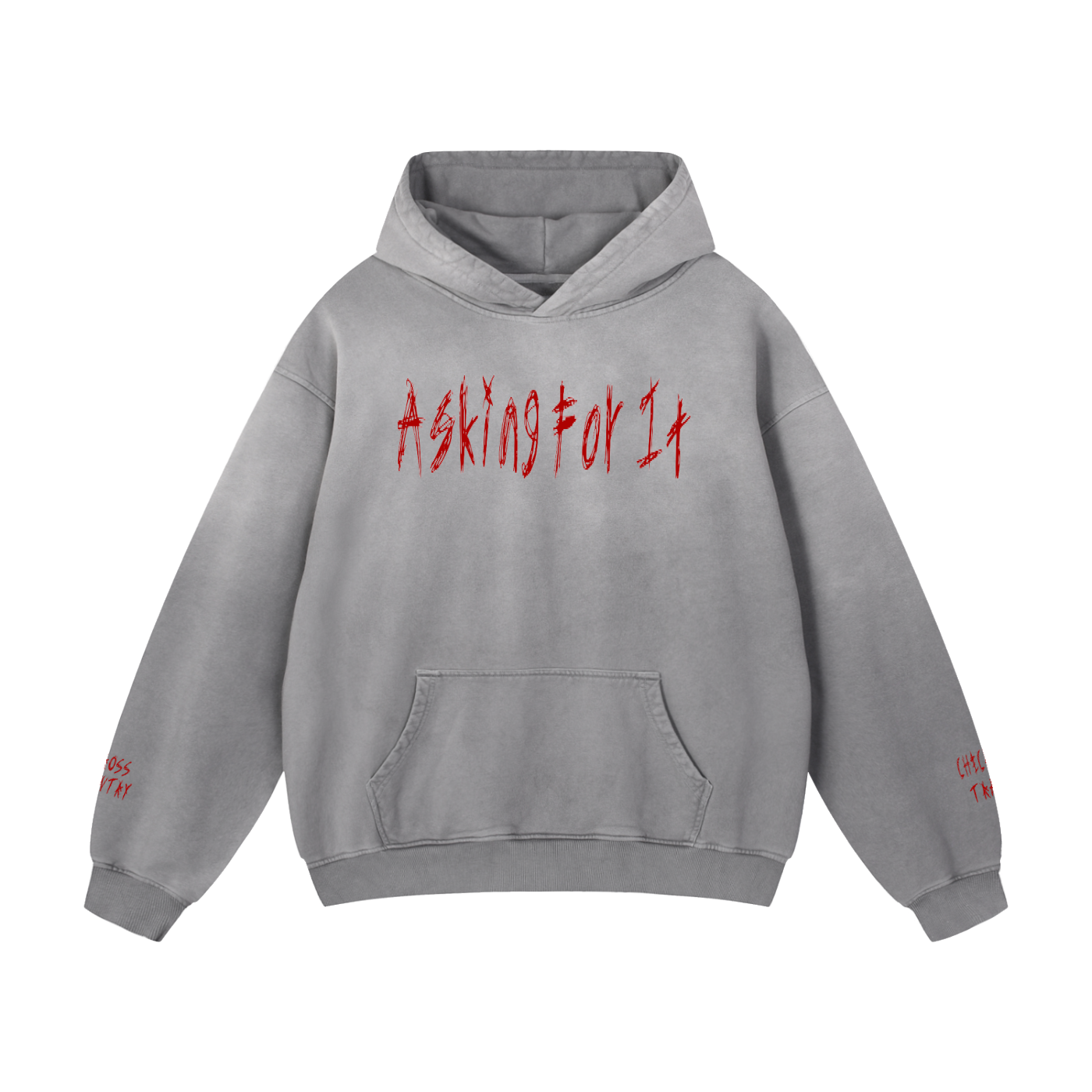 Askin4It Pink Sunfade Oversized Hoodie