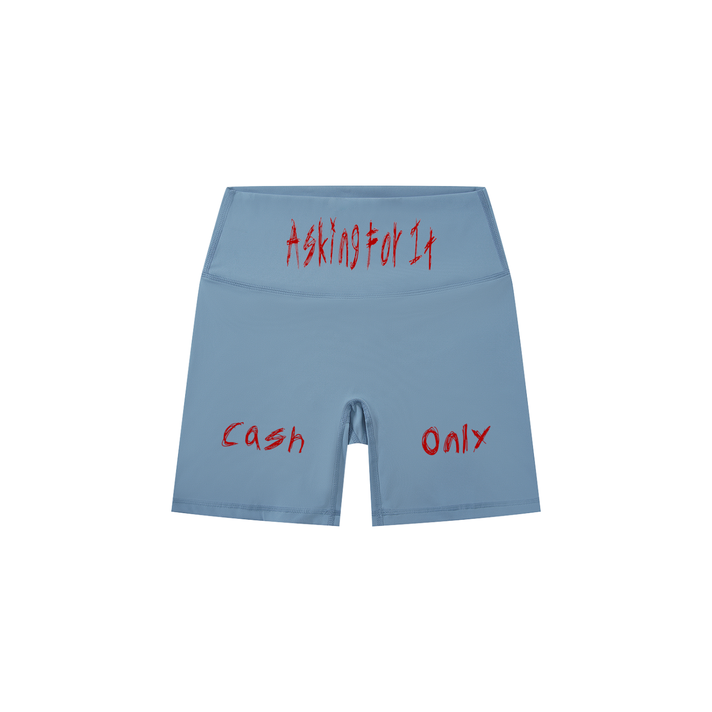 Askin4it Women's High-Waisted Biker Shorts
