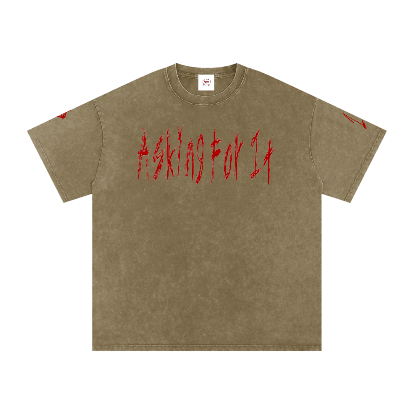 Snow Washed Oversized Cotton T-Shirt
