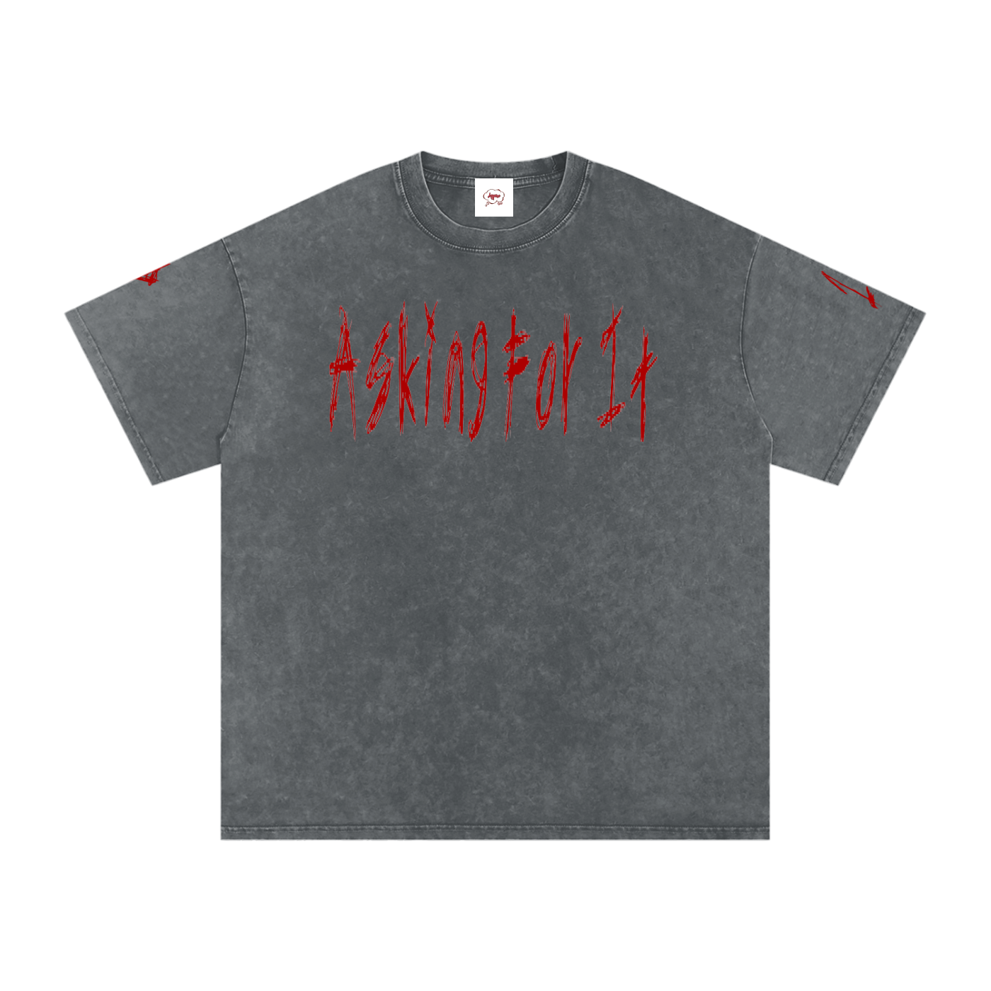 Snow Washed Oversized Cotton T-Shirt