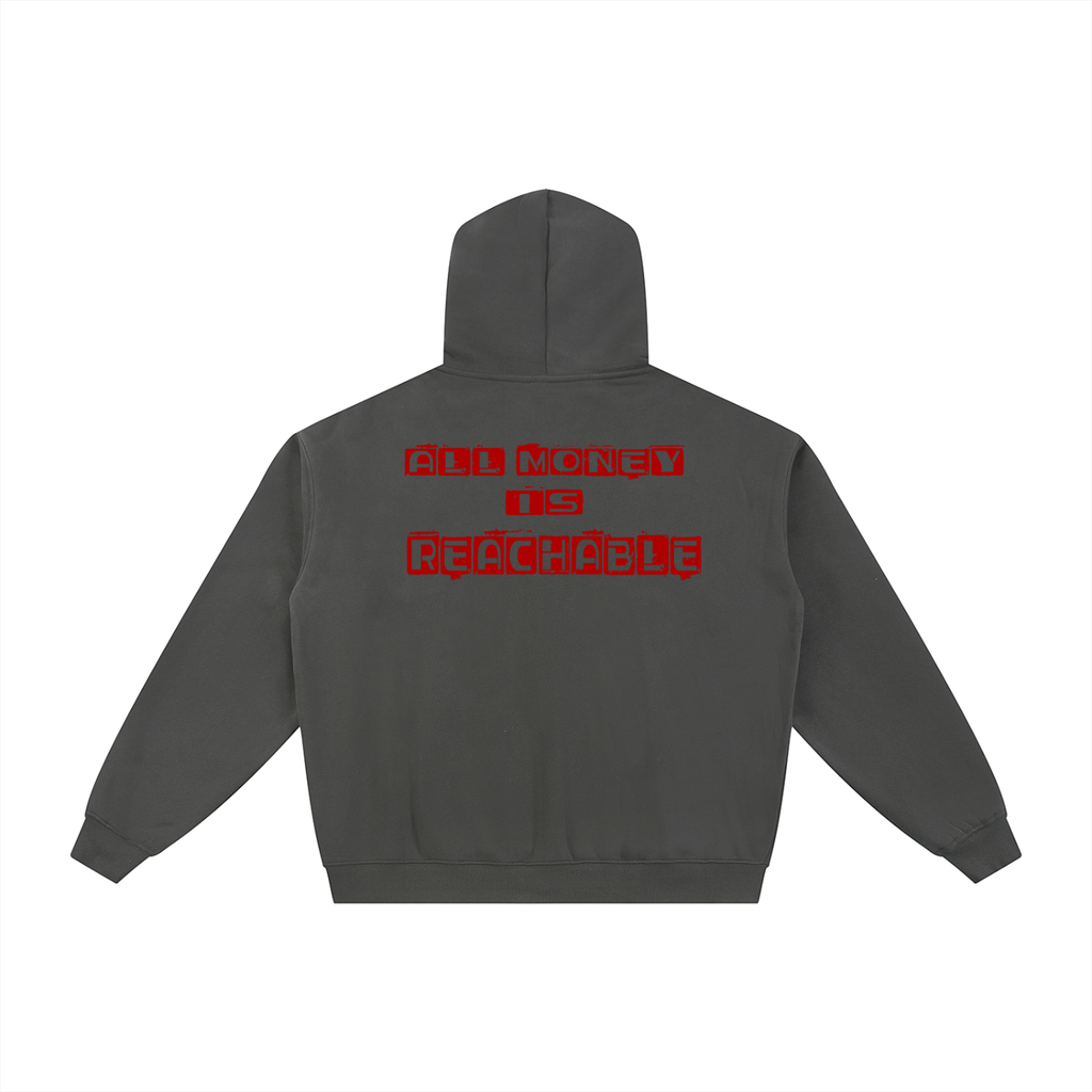 AMIR Essential Fleece Zip-Through Hoodie