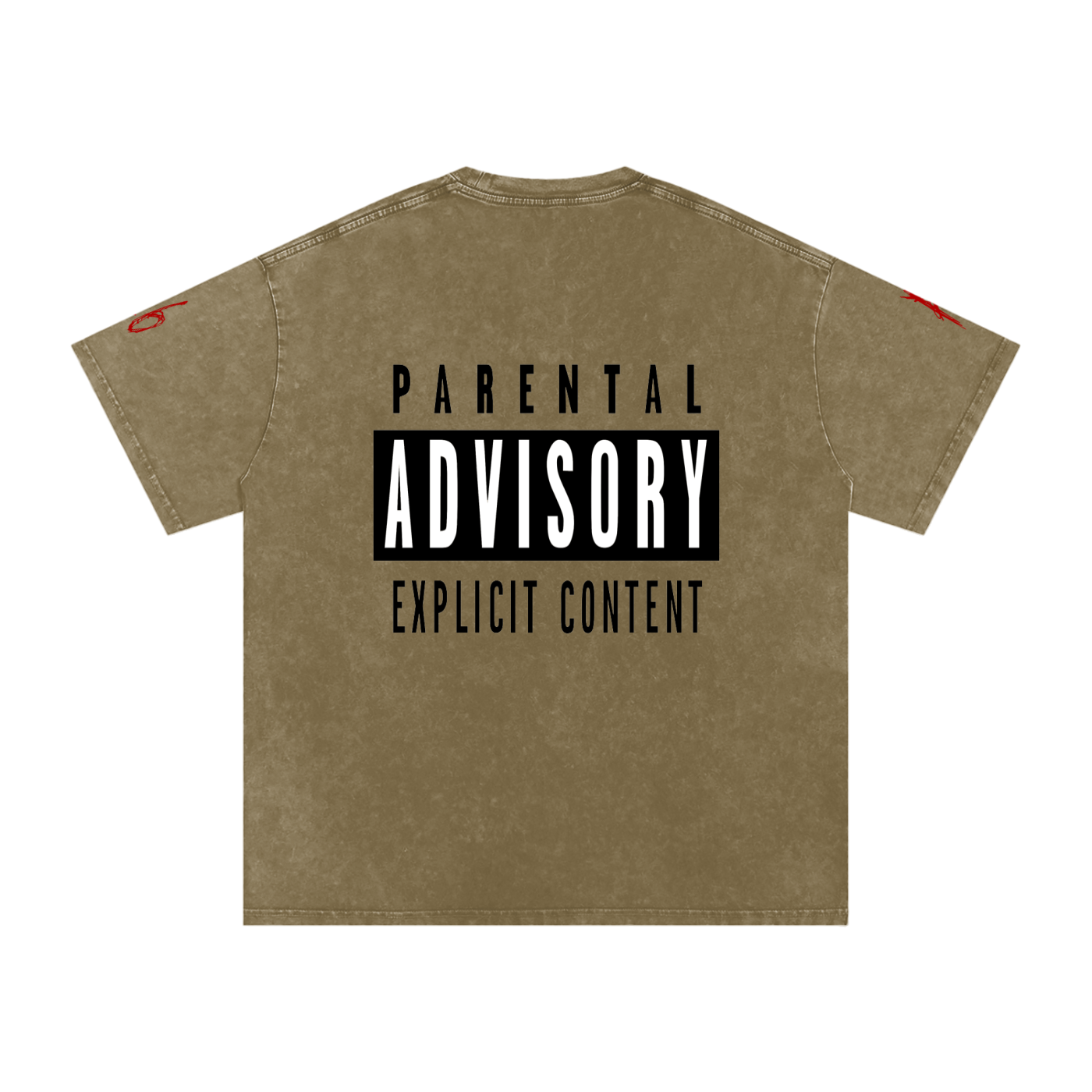 Asking4It Snow Washed Oversized Cotton T-Shirt