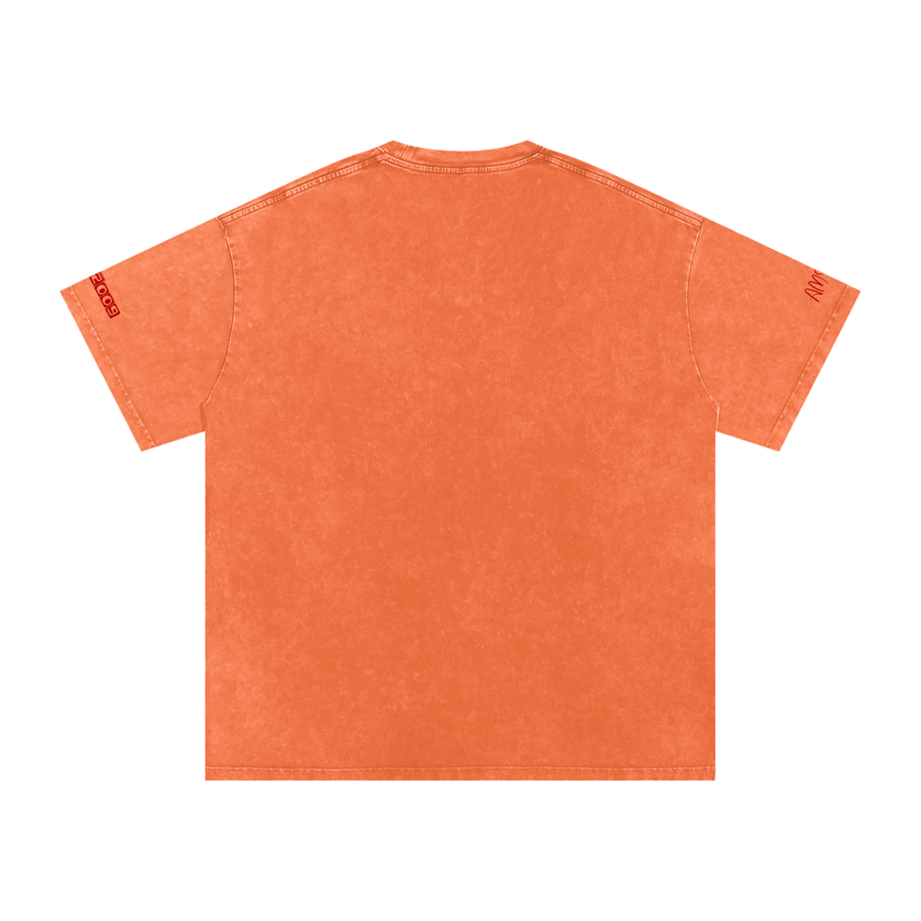Snow Washed Oversized Cotton T-Shirt