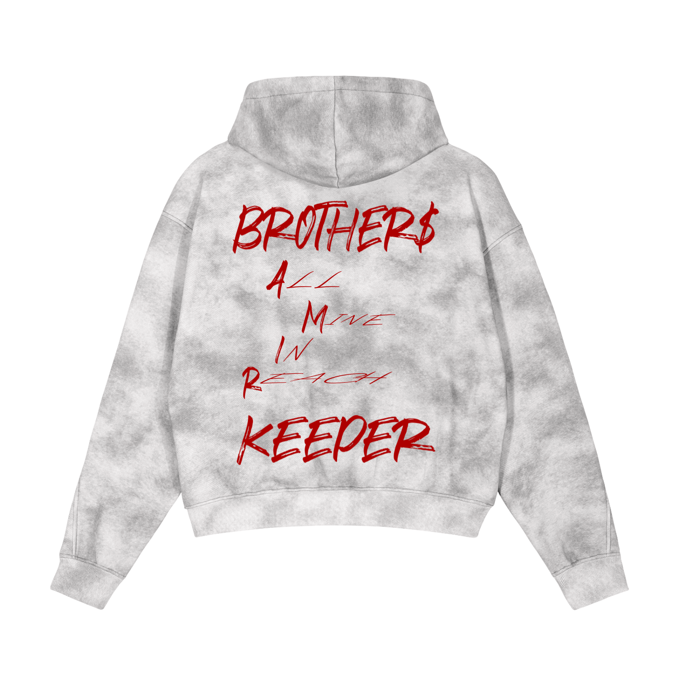 AMIR Brothers Keeper Dirty Washed Zip-Up Hoodie