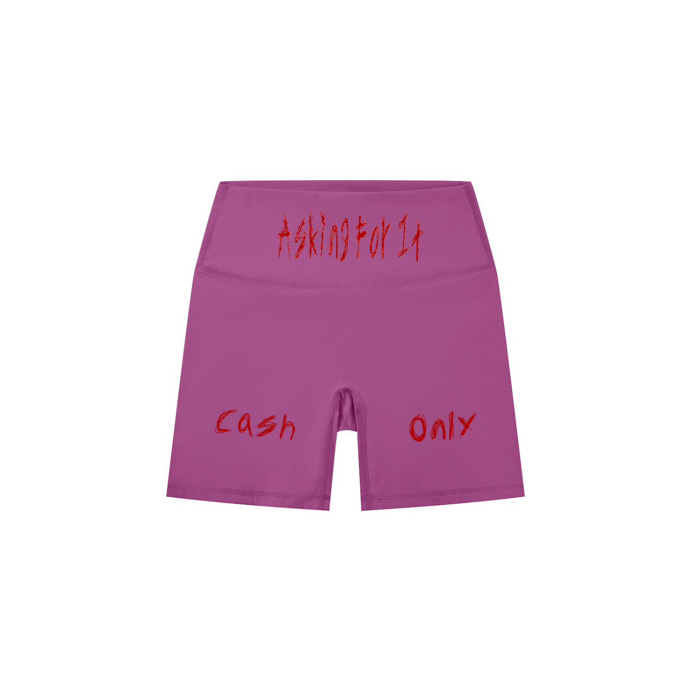 Askin4it Women's High-Waisted Biker Shorts