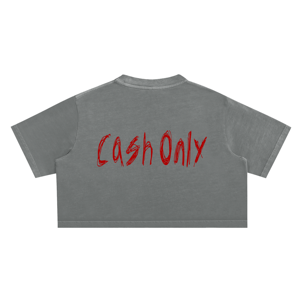 A4IT Snow Washed Crop Top