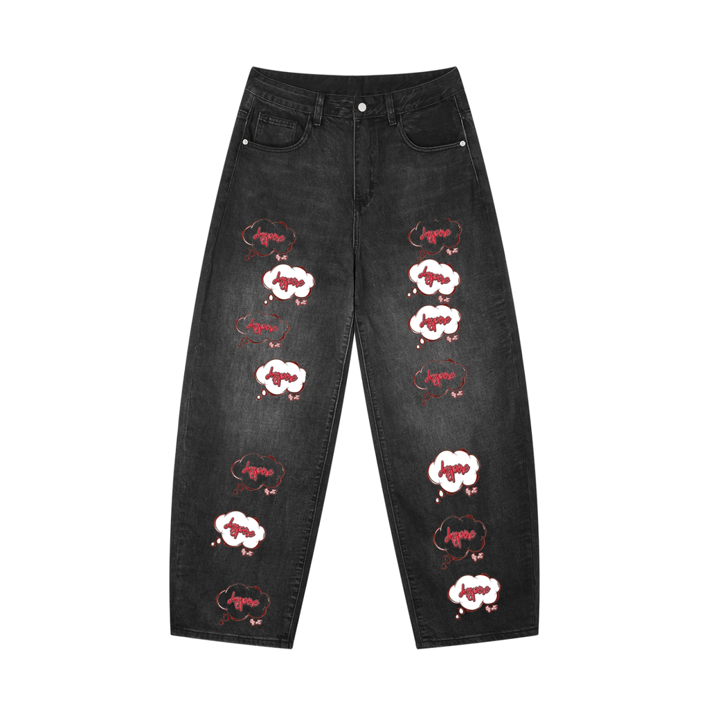 Men's Sunfade Vintage Wash Barrel Leg Jeans