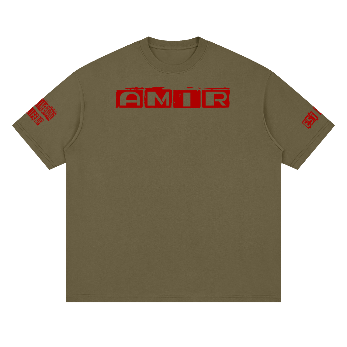 AMIR Streetwear Loose Drop Shoulder T-Shirt