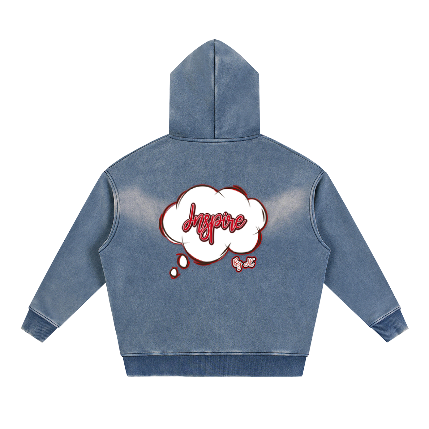 Sunfade Two-way Zipper Boxy Fleece Hoodie