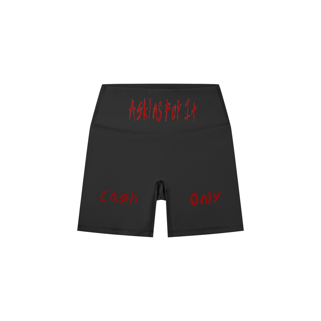 Askin4it Women's High-Waisted Biker Shorts