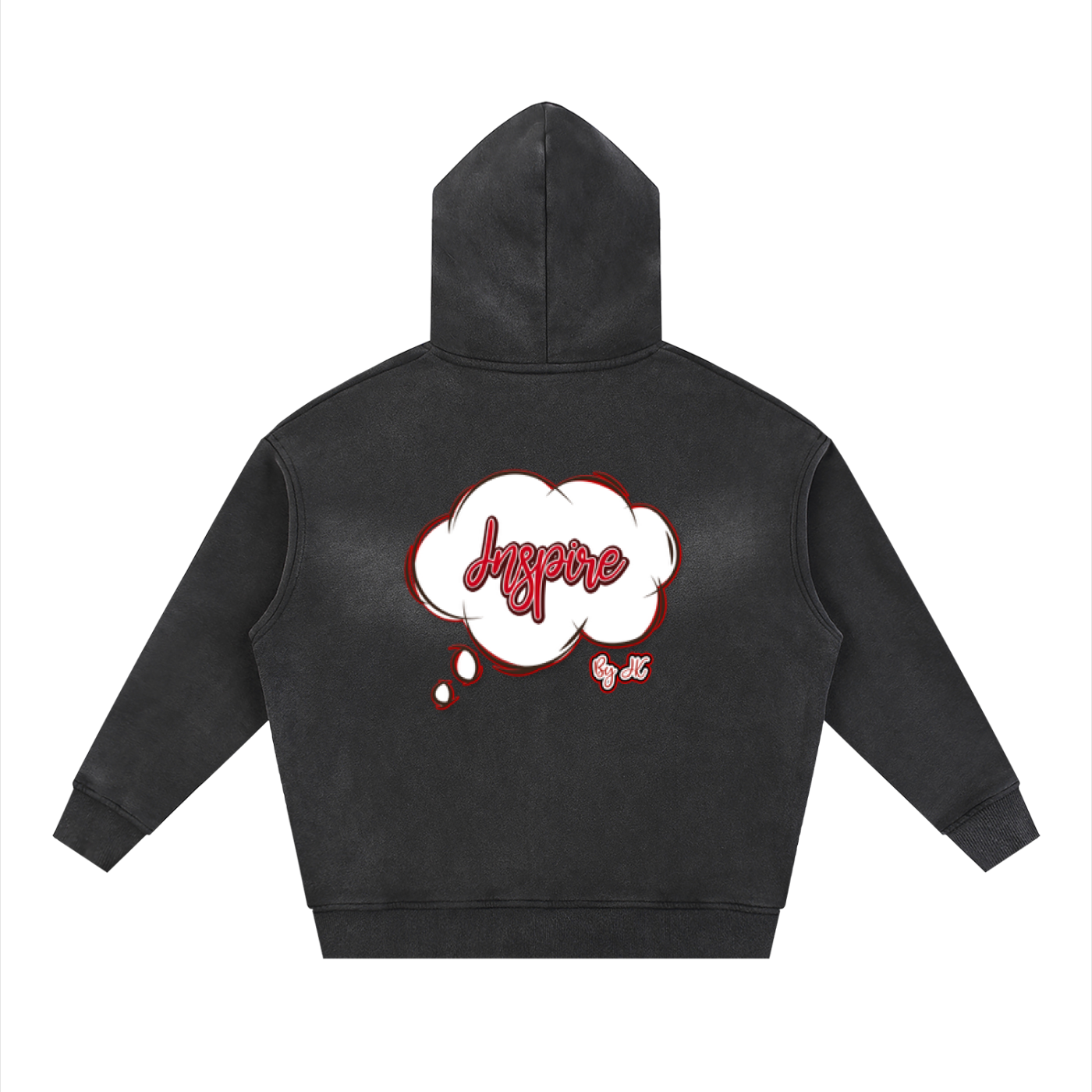 Sunfade Two-way Zipper Boxy Fleece Hoodie
