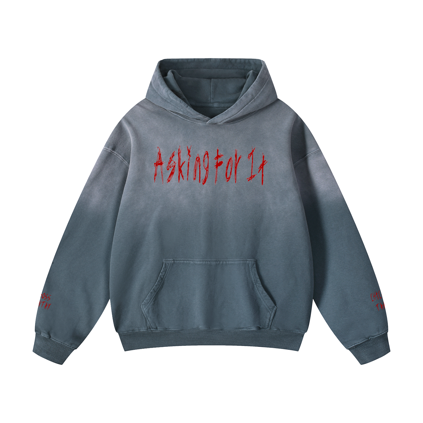 Askin4It Pink Sunfade Oversized Hoodie
