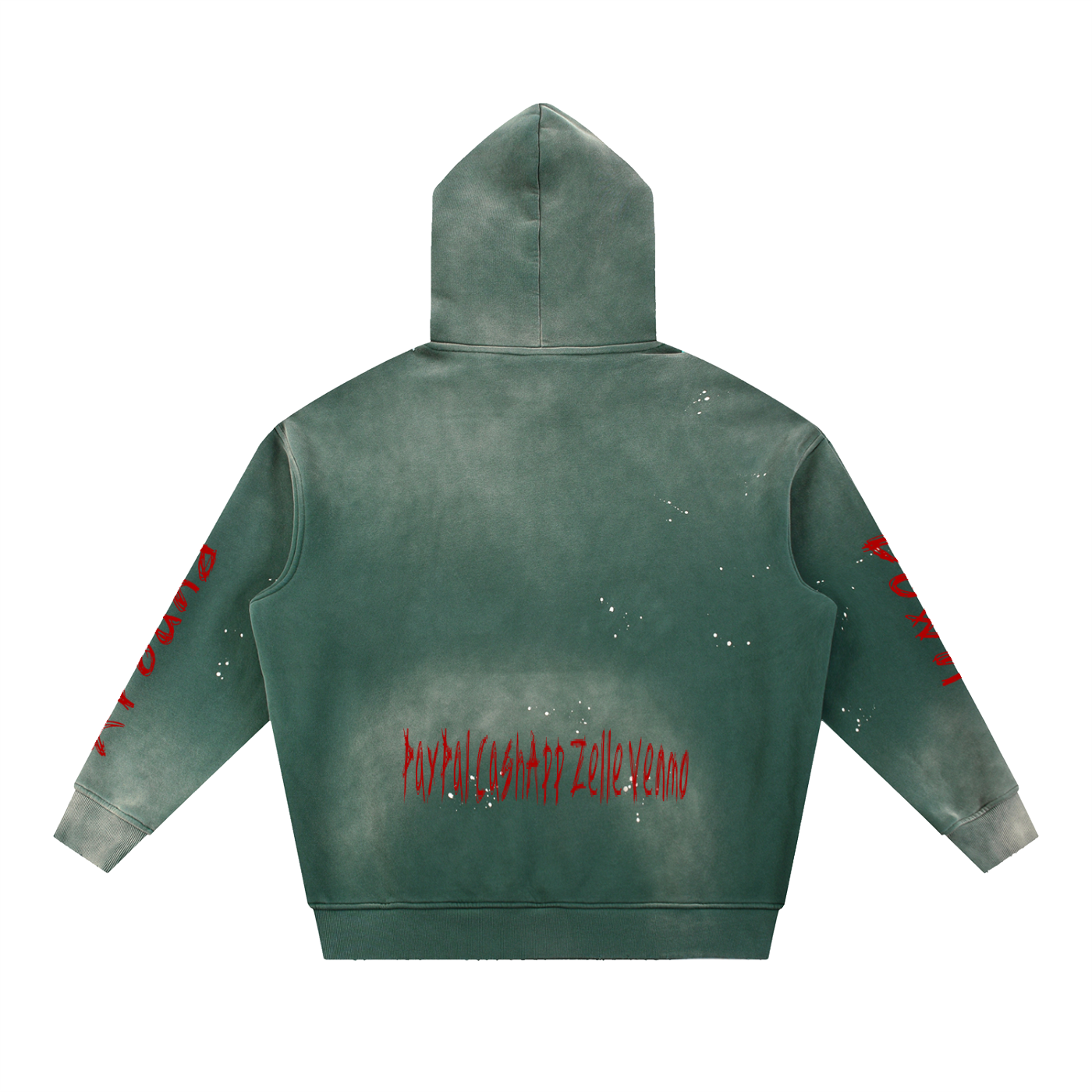 Asking4It Vintage Washed Frayed Hoodie