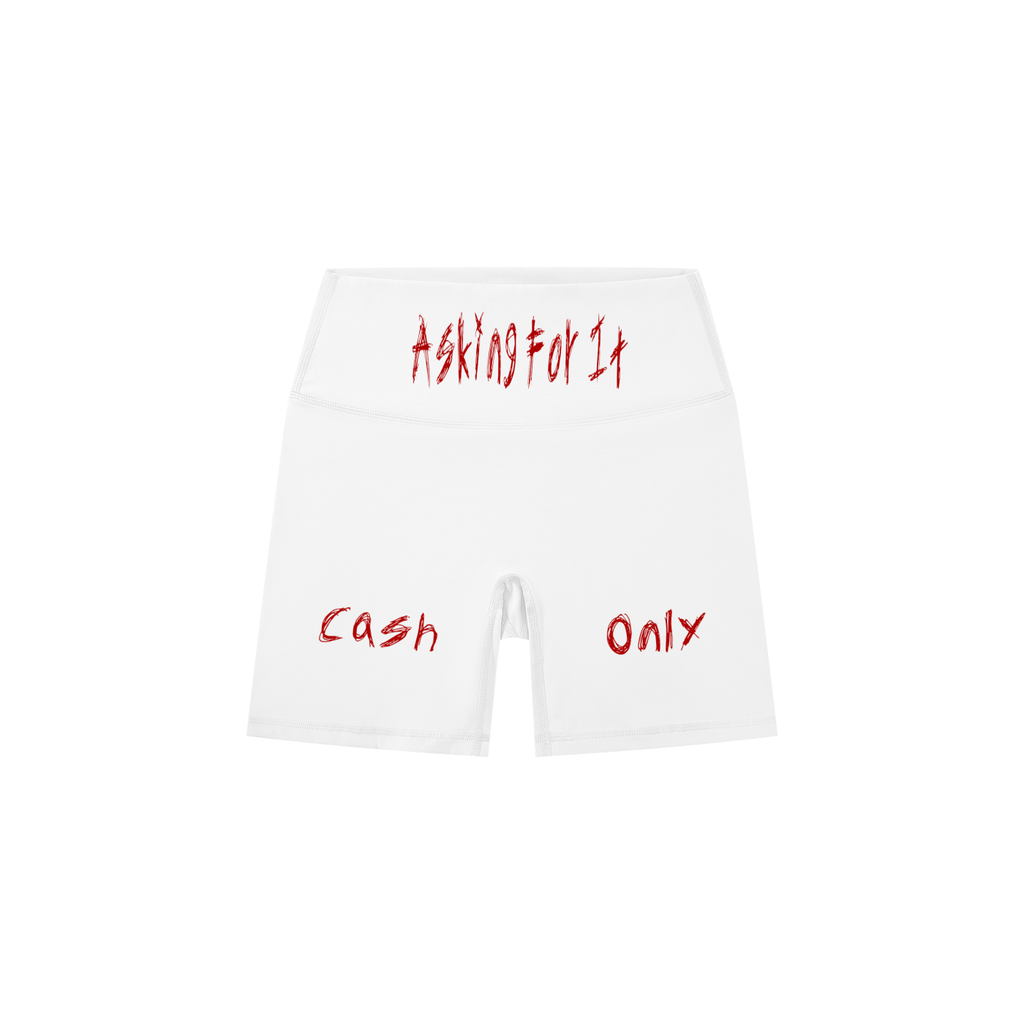Askin4it Women's High-Waisted Biker Shorts