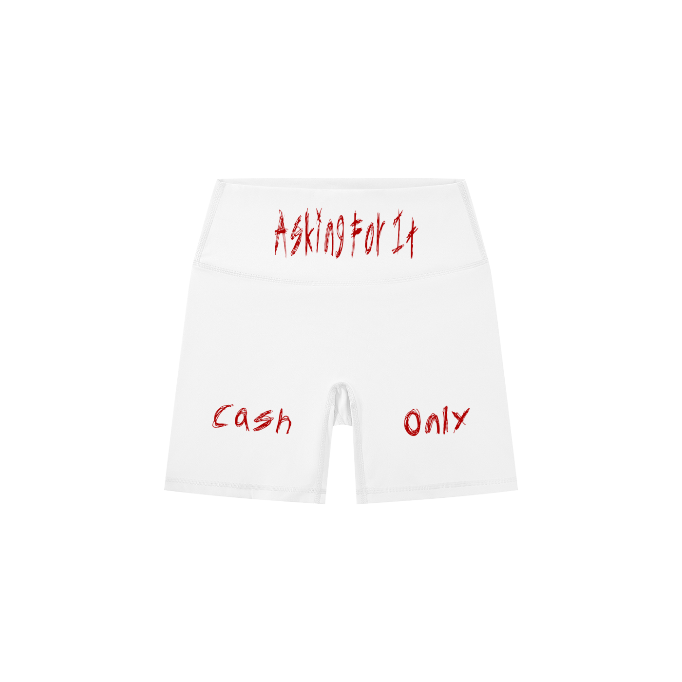 Askin4it Women's High-Waisted Biker Shorts