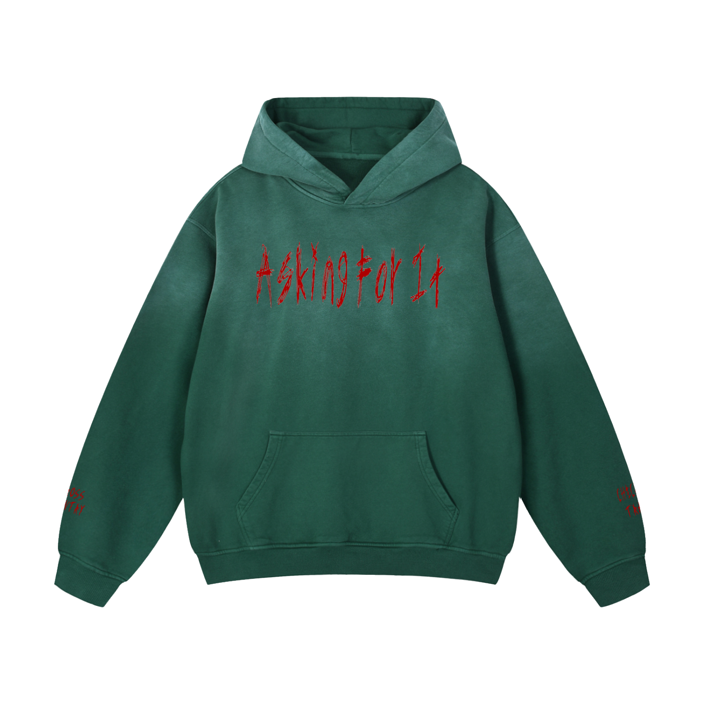 Askin4It Pink Sunfade Oversized Hoodie