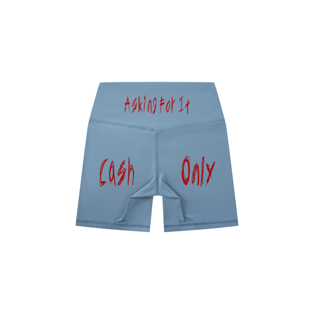 Askin4it Women's High-Waisted Biker Shorts
