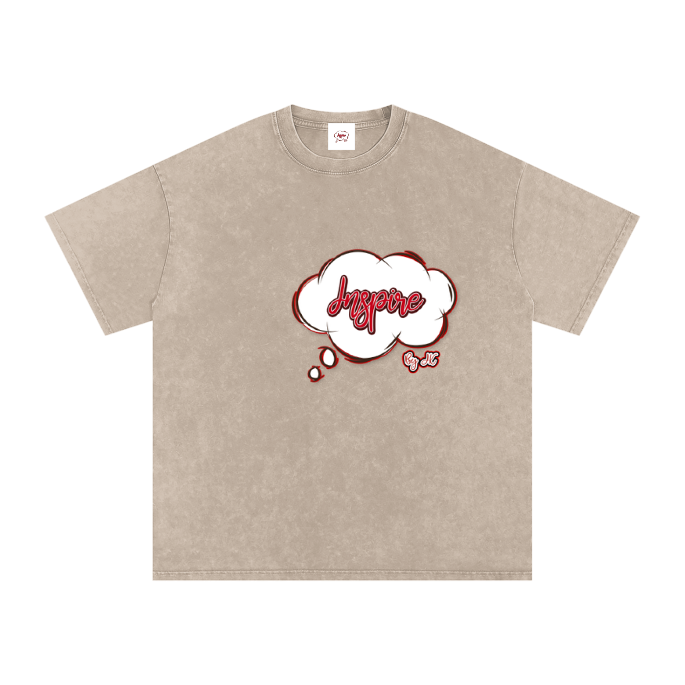 Inspire Snow Washed Oversized Cotton T-Shirt