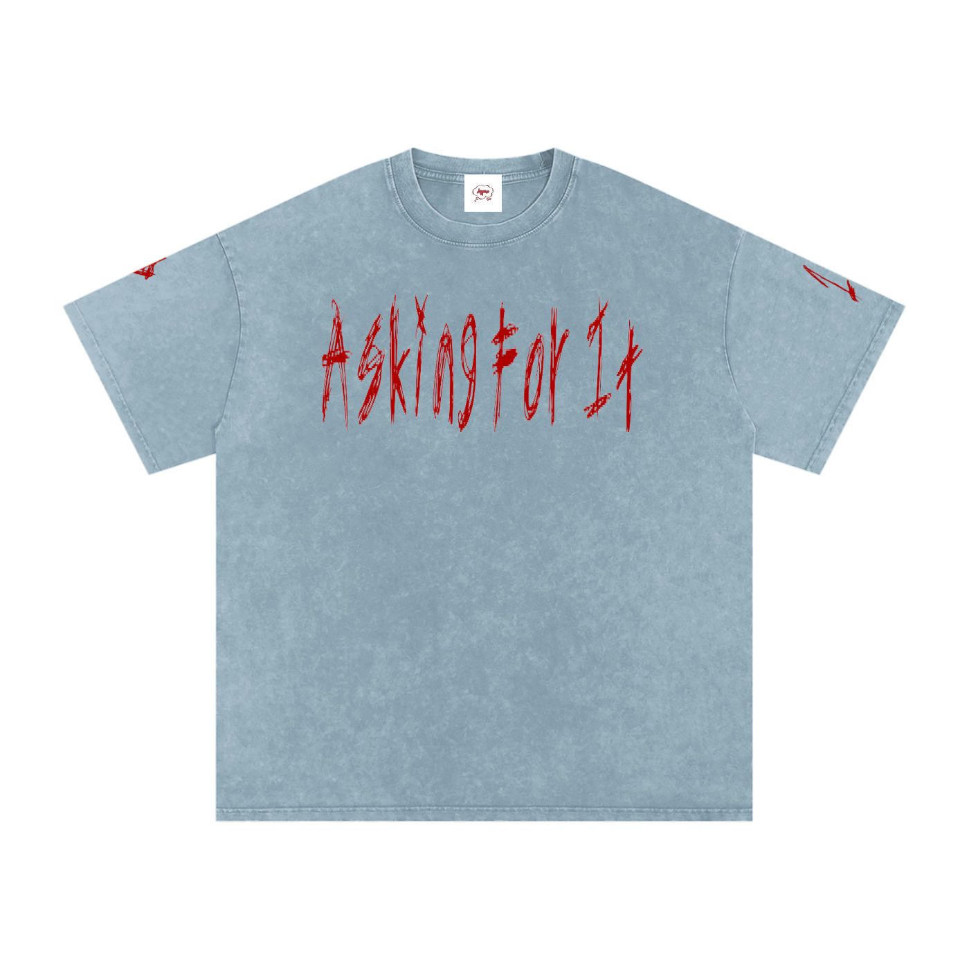 Snow Washed Oversized Cotton T-Shirt