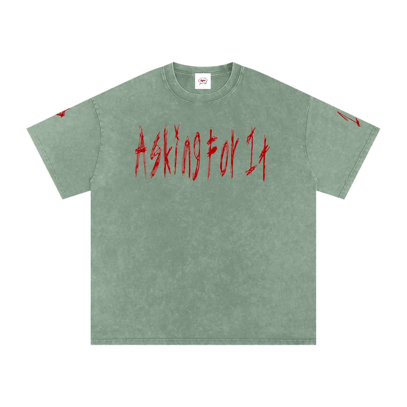Snow Washed Oversized Cotton T-Shirt