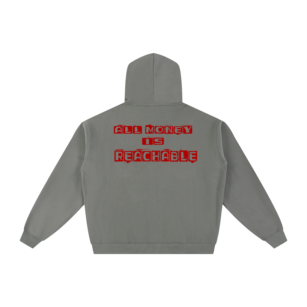AMIR Essential Fleece Zip-Through Hoodie