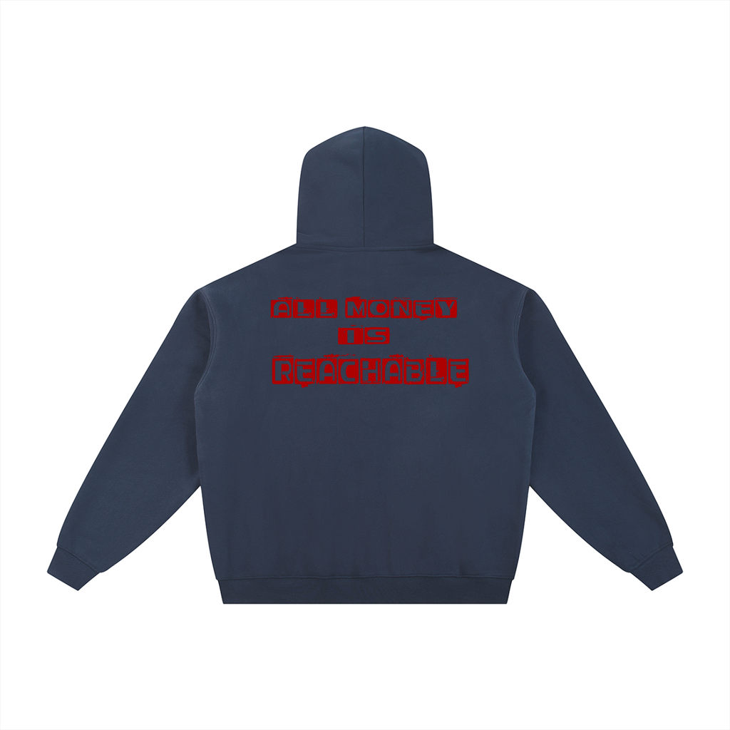 AMIR Essential Fleece Zip-Through Hoodie