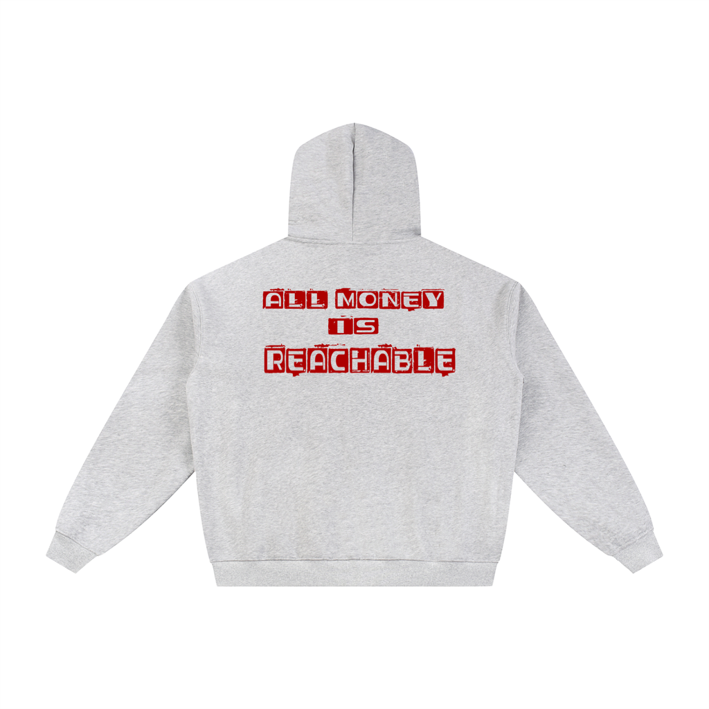 AMIR Essential Fleece Zip-Through Hoodie