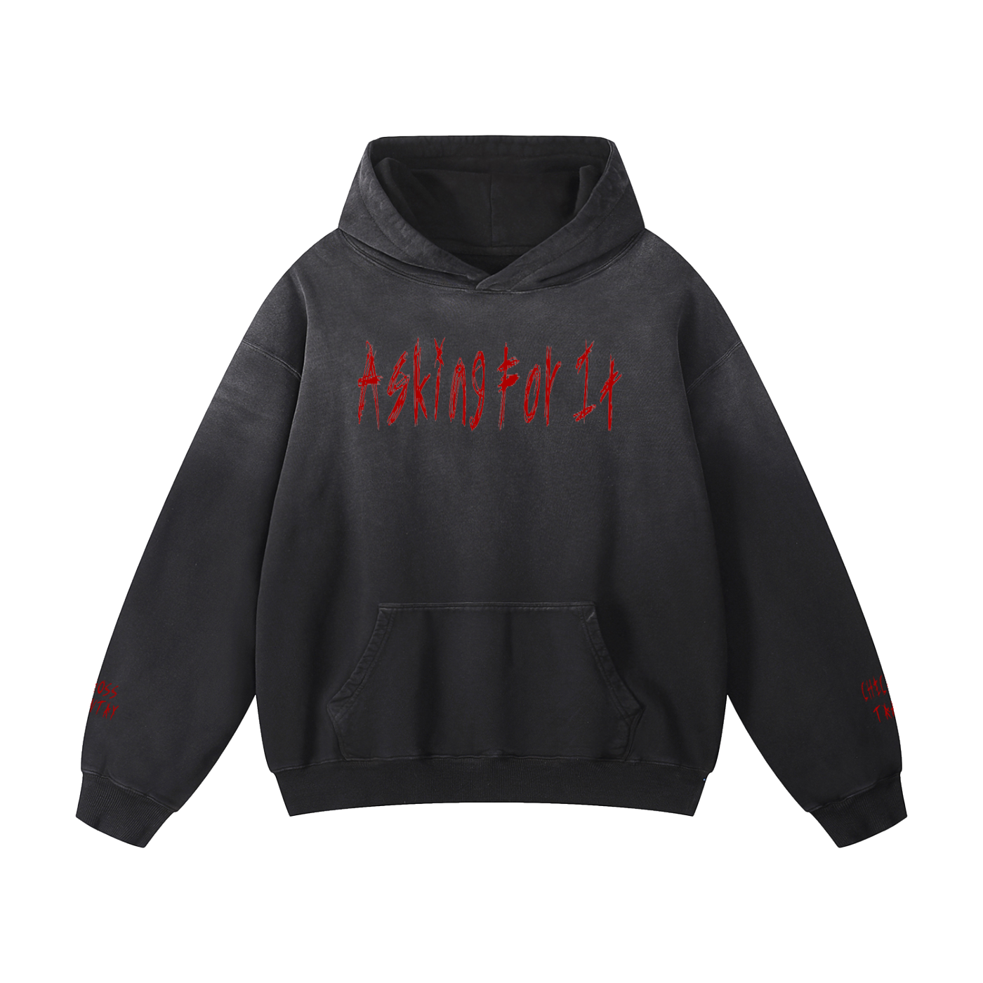 Askin4It Pink Sunfade Oversized Hoodie