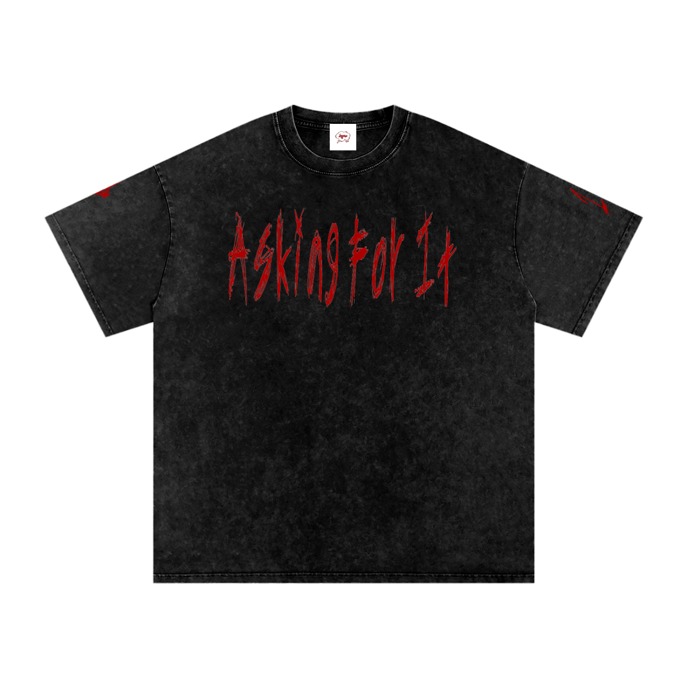 Snow Washed Oversized Cotton T-Shirt