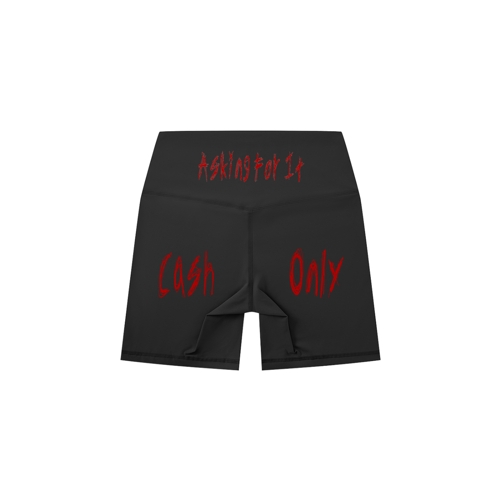 Askin4it Women's High-Waisted Biker Shorts